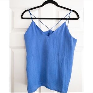 Light Blue Spaghetti Strap Top - S